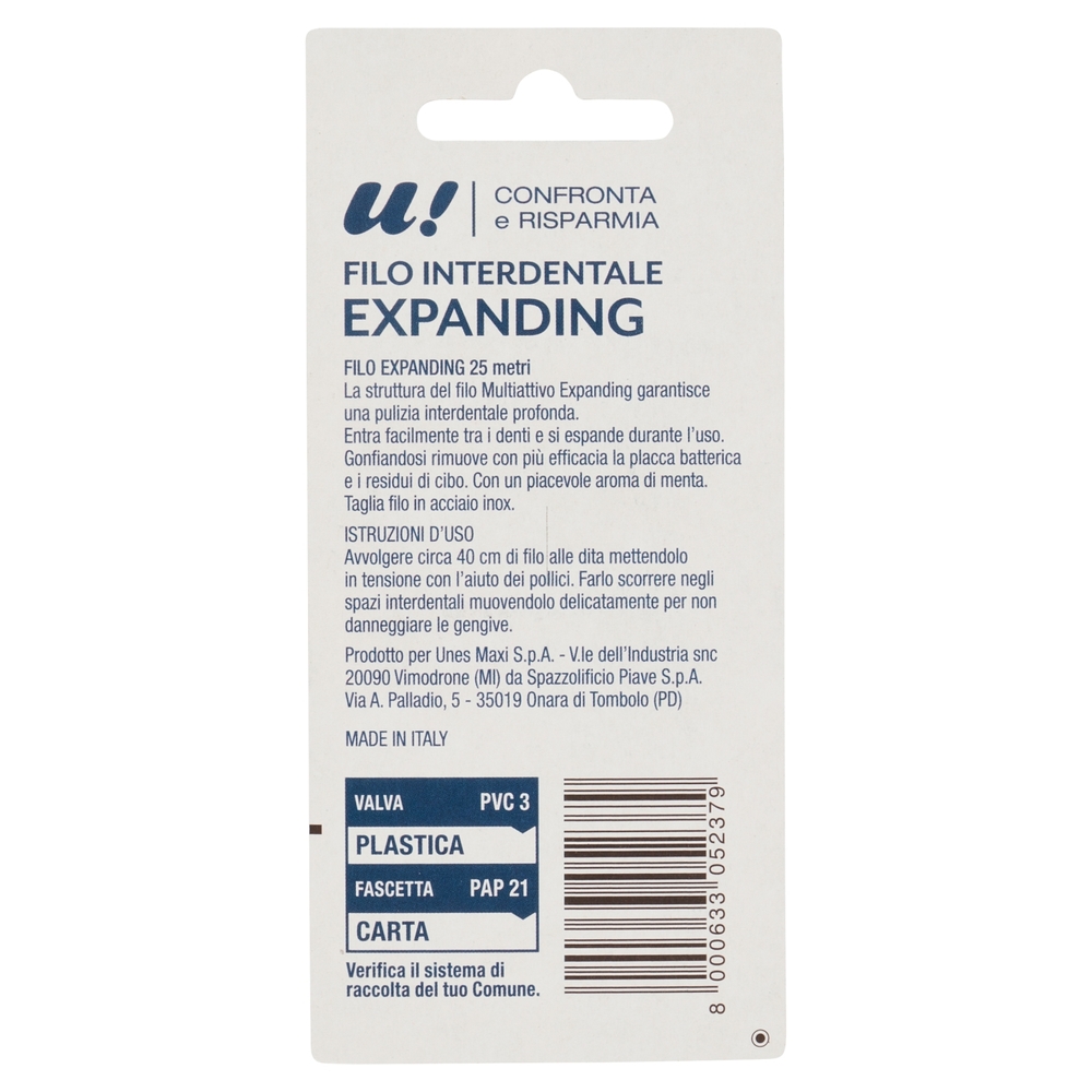 Filo Interdentale Exapanding U! Confronta e Risparmia